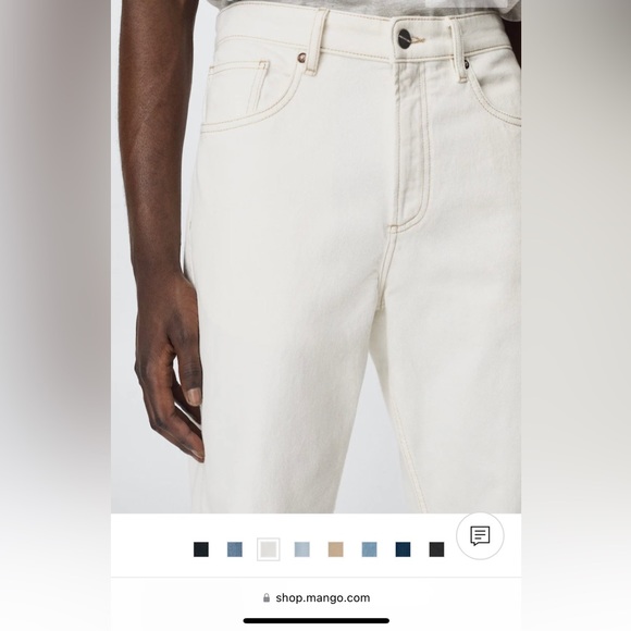 NWT- Mango ben tapered loose crop jeans-34 - Picture 8 of 11